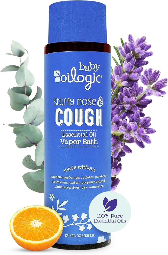 Oilogic Stuffy Nose & Cough Essential Oil Vapor Bath by Oilogic
