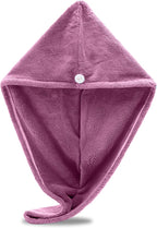 Microfiber Hair Towel Wrap, Hair Turban Towel Super Absorbent Twist Turban Dry by Unknown