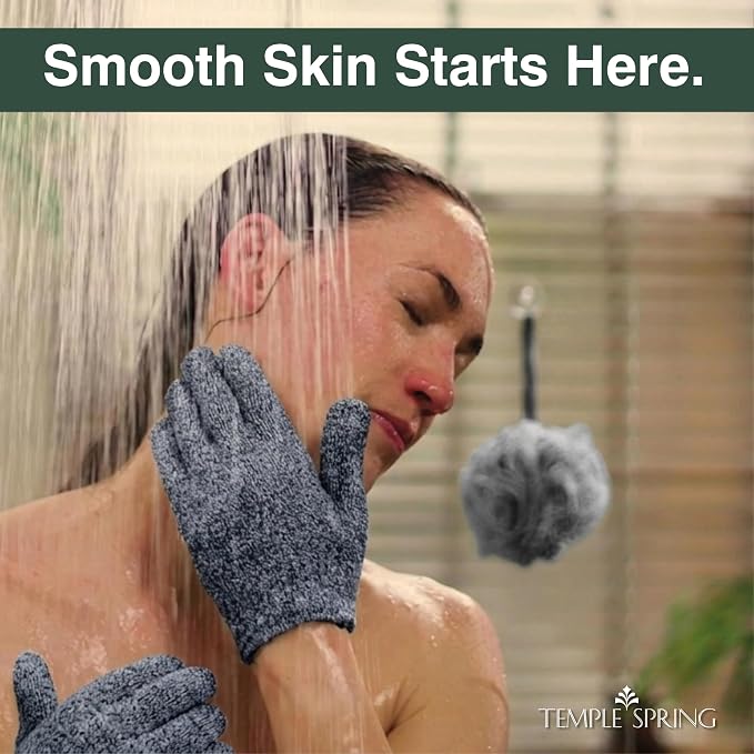 Temple Spring Shower Gloves Exfoliating - Image 3
