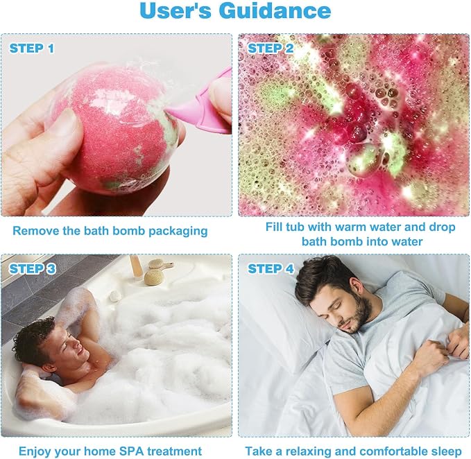 Bath Bombs for Men and Women, Gifts Set for Women & Men - Image 6