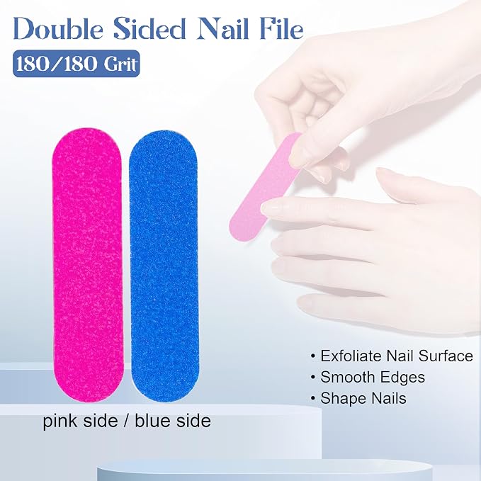 Qsnidy 30 Pack Disposable Manicure Kit Individually Packed 3-Piece Mini Press - Image 5