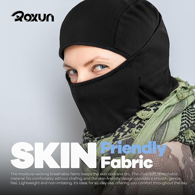 ROXUN Ski Mask Balaclava Shiesty, Motorcycle Summer Cooling Breathable UV - Image 7