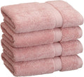 SUPERIOR Egyptian Cotton Pile Hand Towel Set of 4, Ultra Soft Luxury Towels by SUPERIOR