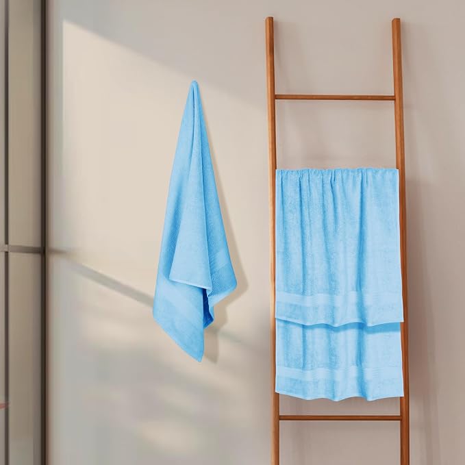 GLAMBURG Premium Cotton 4 Pack Bath Towel Set - Image 4