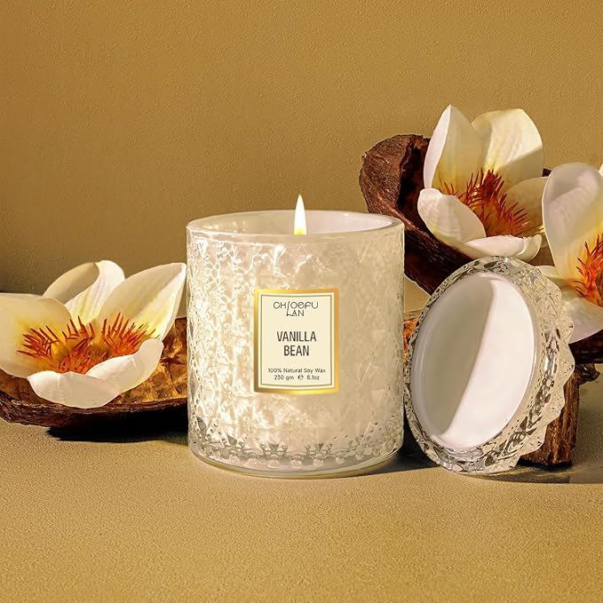 Chloefu LAN Vanilla Bean Highly Fragranced Candle Gifts - Image 5