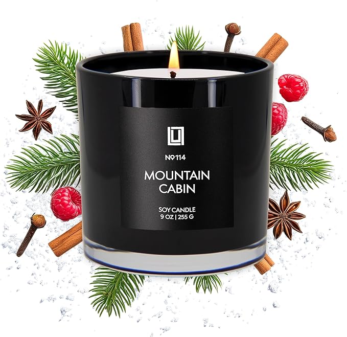 Lulu Candles | Mountain Cabin | Smells Like Outdoors & Pine | Luxury Scented - Image 2