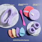 JPNK Face Sponges Cleansing Exfoliating Facial Sponges - Image 2