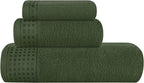 GLAMBURG Ultra Soft 3 Pack Cotton Towel Set, Contains a Bath Towel 28x55 inch by GLAMBURG