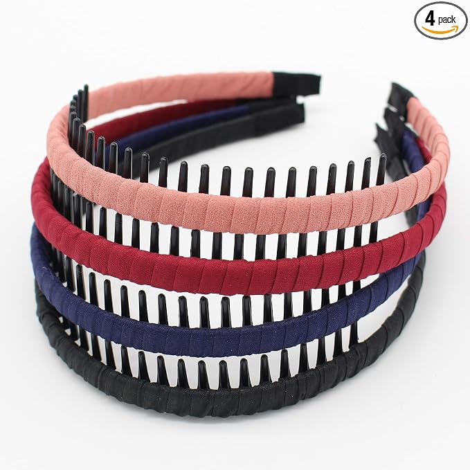 JOBAND Multicolor Stylish Teeth Comb Hair Hoop Hairband Headband Soft Comfy by JOBAND