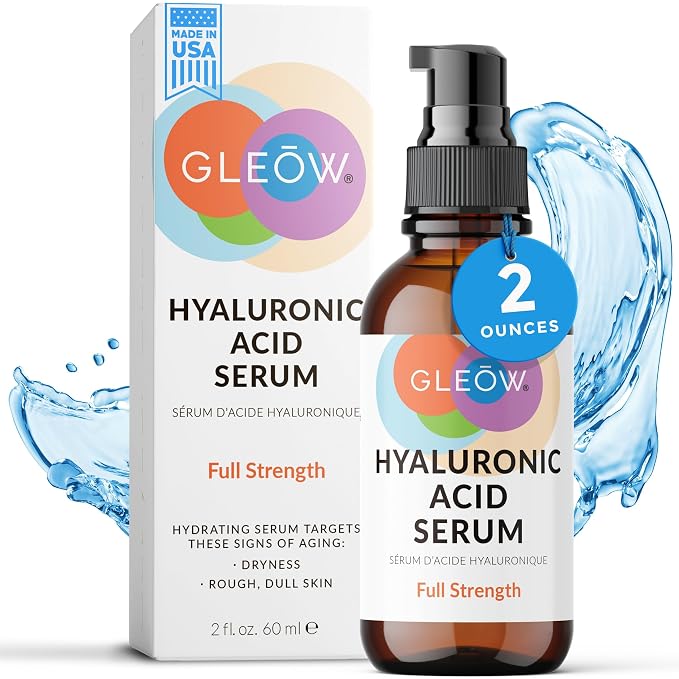 GLEOW New 2024 Pure Hyaluronic Acid Serum by Gleow