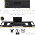 Temple Spring Bamboo Bathtub Tray Caddy - Image 3