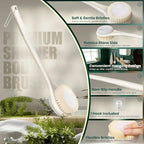 Back Scrubber for Shower, Long Handle Exfoliating Brush, Dual-Sided Bath Brush - Image 6