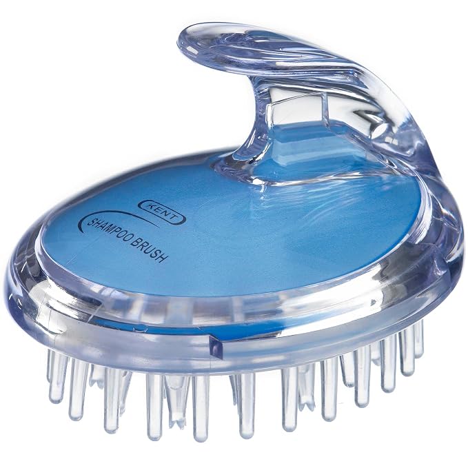 KENT SH1 BLU Scalp Scrubber Hair Brush & Scalp Exfoliator by KENT