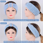 DiyJibb 9 Pcs Spa Headband for Washing Face, Skincare Headband and Wristband Set - Image 8