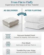 Casa Platino 100% Cotton Turkish Bath Towel Set 12 Pieces - Image 8