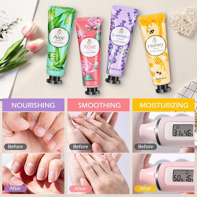 50 Pack Hand Cream Gift Set for Women, Bulk Mini Hand Lotion Teacher - Image 5