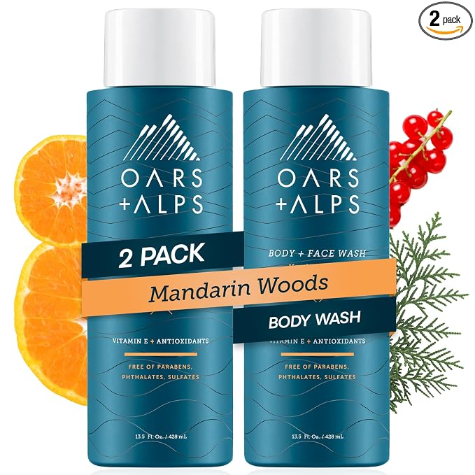 Oars + Alps Body Wash for Men, Mens Body Wash & Face Cleanser by OarsAlps