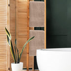 BOUTIQUO 100% Cotton 2 Pack Bath Towel Set 28x55 inches, Eco-Friendly Large - Image 4