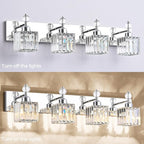 PRESDE Crystal 4 Light Bathroom Vanity Lights Chrom Vanity Light - Image 6