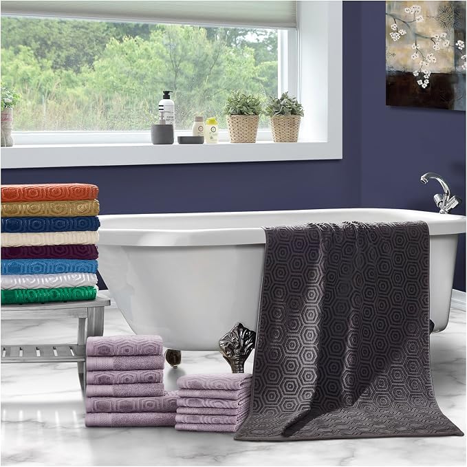 Superior Honeycomb Cotton Medium Weight Towels, - Image 2