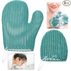 Karenhi 2 Pcs Honeycomb Exfoliating Glove Set Exfoliating Bath Mitt Honeycomb by Karenhi