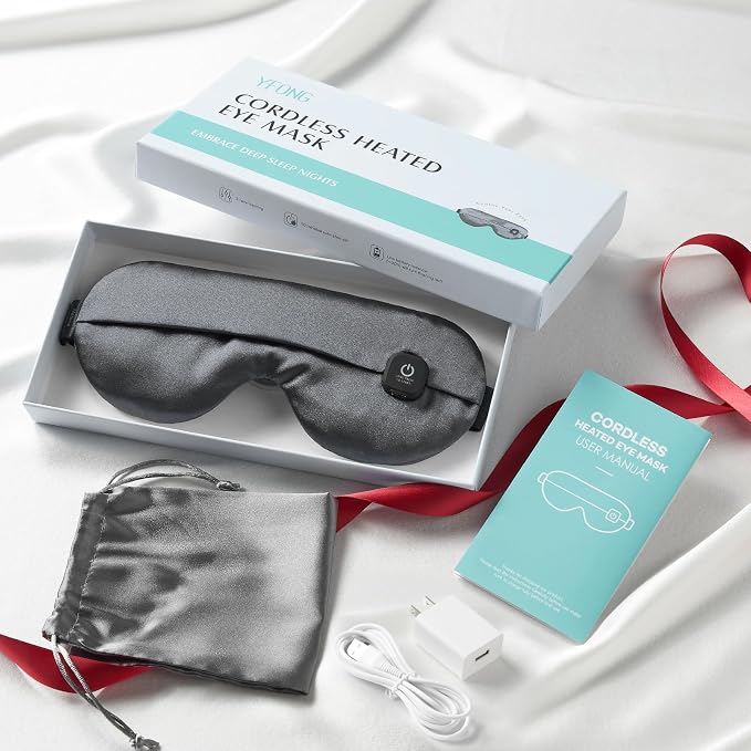 YFONG Cordless Heated Eye Mask for Dry Eyes, Warm Eye Compress for Stye - Image 7