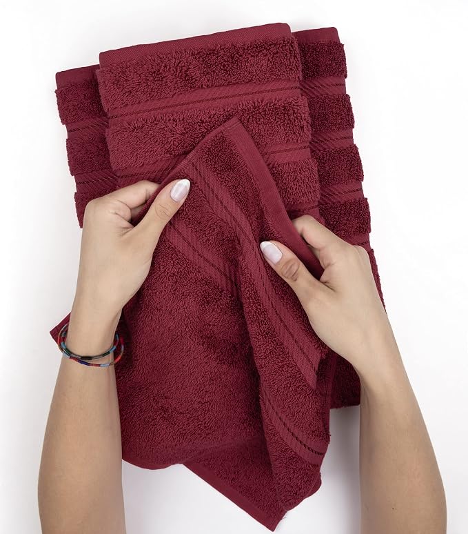 American Soft Linen Luxury 4 Piece Bath Towel Set, 600 GSM 100% Cotton Turkish - Image 5