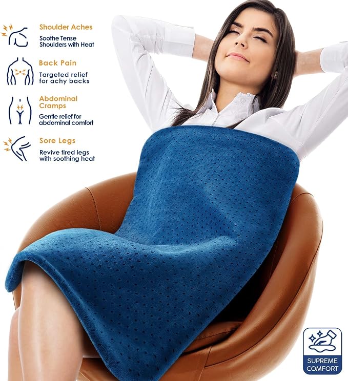 Heating Pad for Back Pain Relief, Menstrual Pain, Christmas Gifts for Women Men - Image 4