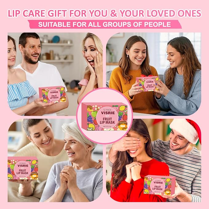 VISRIE Bee Lip Balm Honey Pot 12 Pack, Lip Sleeping Mask - Image 7