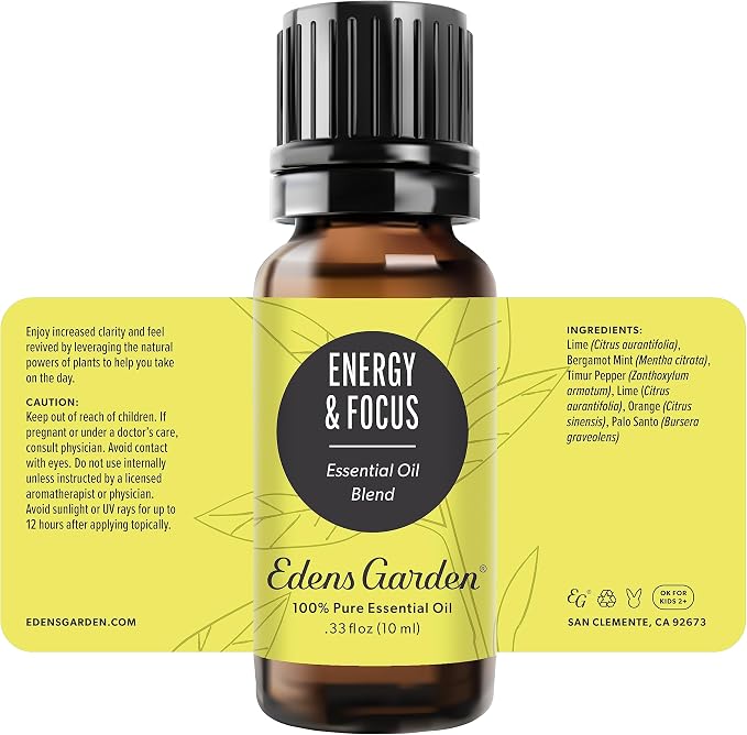 Edens Garden Energy & Focus Essential Oil Blend- 100% Pure Premium Grade - Image 9