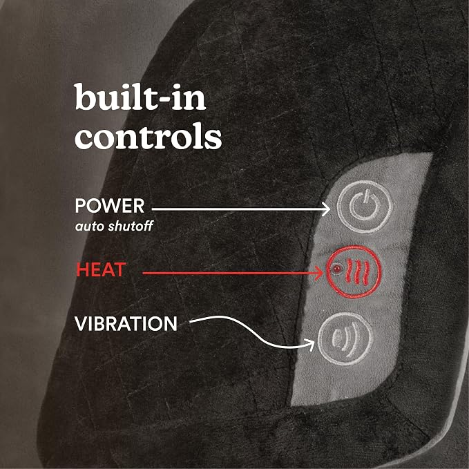 HoMedics Heating Pad, Duel Intensity Vibrating Heated Neck & Shoulder Massage - Image 6