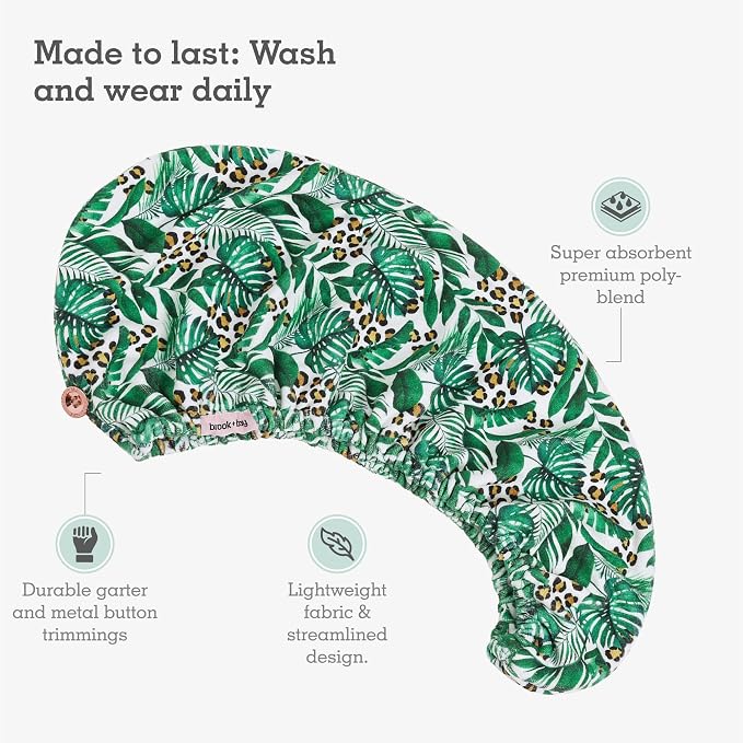Brook + Bay Microfiber Hair Towel Wrap - Image 3