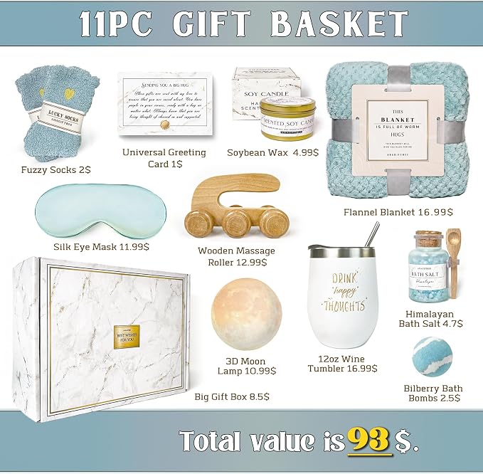 AHAGIFTREE Birthday Gifts for Women Self Care Gifts Get Well Soon Gifts Baskets - Image 2