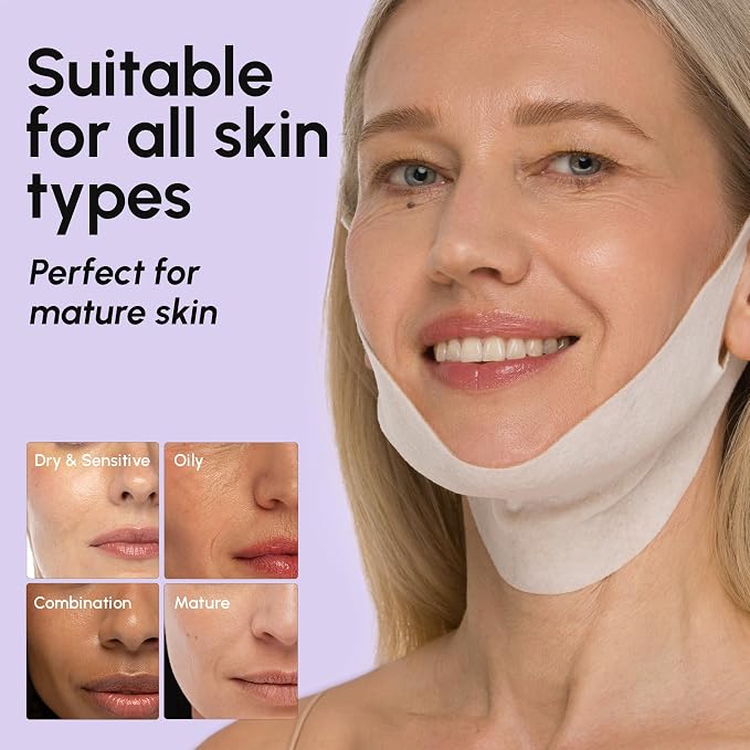 MAREE V Line Lifting Mask with Hyaluronic Acid – Deep Collagen Face Mask - Image 9