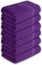 Large Bath Towels Pack of 6 – 24" x 50", 100% Cotton Terry – Soft, Quick-Dry & - Image 8