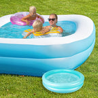 2 Pack Inflatable Pool Foot Bath Basin, Swimming Pool Clean Feet, Foot Soaking - Image 5