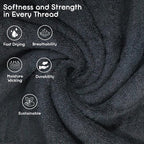 Ariv Premium Bath Towels Pack of 4, 100% Cotton, Super Soft, Highly Absorbent - Image 6