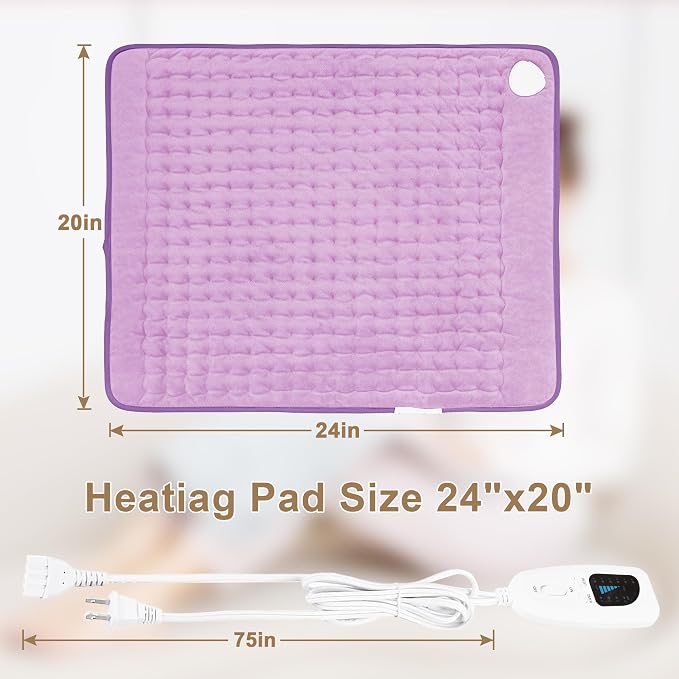 Deepsoon Heating Pad, Electric Heating Pads - Image 8