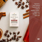 Cremo Exfoliating Body Bar for Men, Bourbon & Oak Scent, Cleanses and Hydrates - Image 2