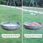 Hanging Bird Bath Hanging Bird Feeder - Image 2