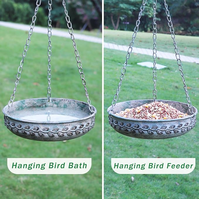 Hanging Bird Bath Hanging Bird Feeder - Image 2