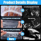 200 Pcs Disposable Shower Caps, 17 Inch Waterproof Plastic Shower Cap - Image 4