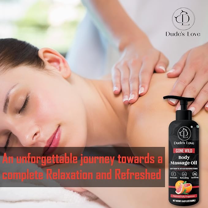 Organic - Grapefruit Full Edible Body Massage Oil - Refreshing, Calming | No - Image 4