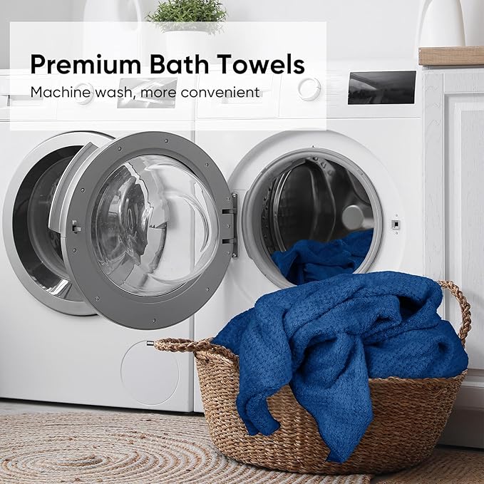 HOMEXCEL 6 Pack Bath Towel Set, Microfiber Ultra Soft Highly Absorbent Bath - Image 7