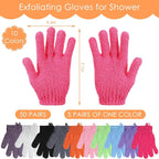 FoldTier 100 Pcs Exfoliating Gloves Bulk - Image 2