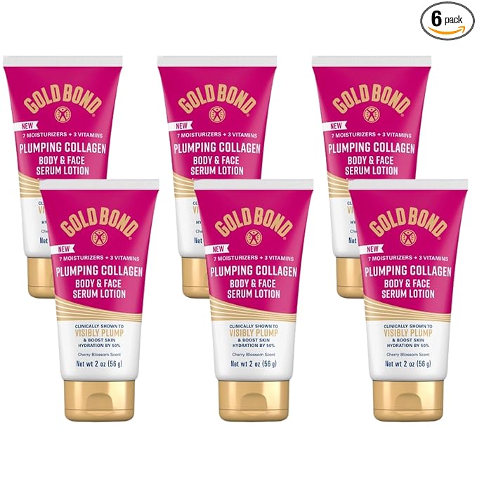 Gold Bond Plumping Collagen Body & Face Serum Lotion, Lightweight Hydrating by GoldBond