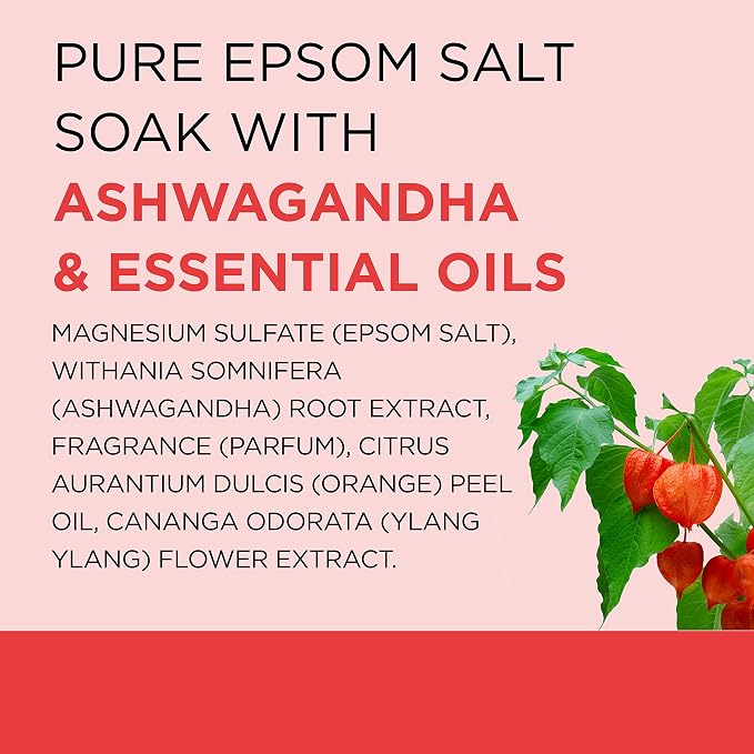Dr Teal's Epsom Salt Magnesium Soak, Ashwagandha & Essential Oils, 3 lbs - Image 12
