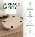 YKAJO Oval Real Marble Tray for Bathroom Kitchen Counter Stone Decorative - Image 6