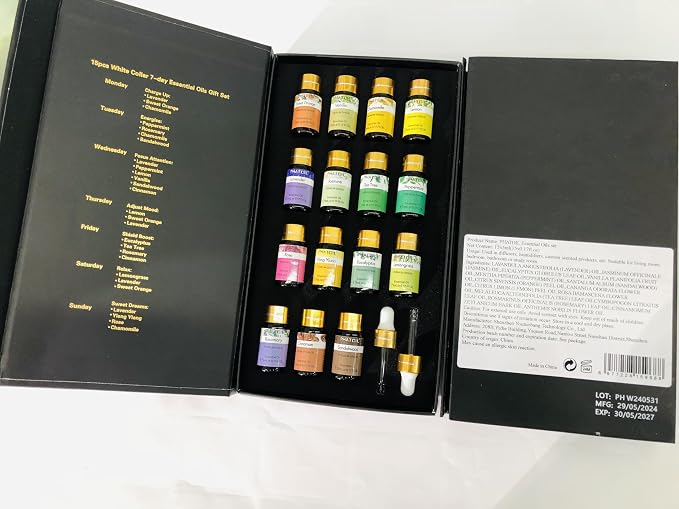 PHATOIL Essential Oils Gift Set 15 x 5ml, Pure Essential Oil Aromatherapy Oil - Image 9