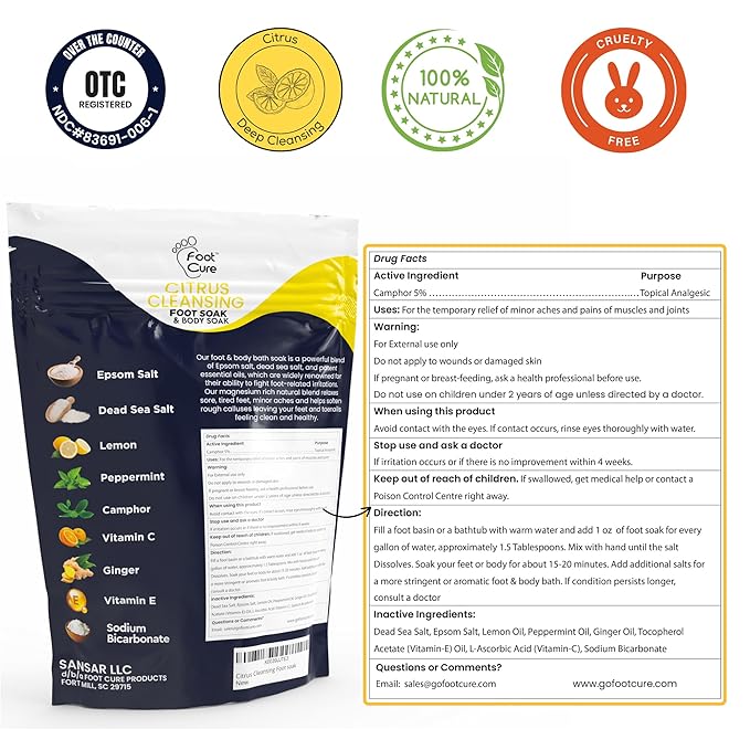 FOOT CURE Citrus Detox Foot Soak - Image 2